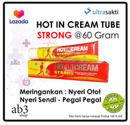HOT IN CREAM STRONG TUBE 60 GRAM / HOTIN CREAM 60 GR / PEREDA NYERI OTOT DAN SENDI