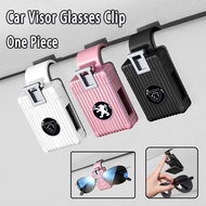 Peugeot Car Glasses Clip Creative Luggage Sunglasses Frame Car Sunshade Clip Car Accessories，For Peu