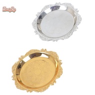 honeybird Iron Tray Glossy Plate Buffet Fruit Cake Party Supplies Dessert Storage Plates Nice