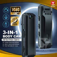 Body Cam | Body Camera Police | Pocket Camera Video Recorder Mini & Portable | Infrared Night Vision