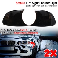 Smoke Turn Signal Corner Light Lamp For BMW 3 Series E46 2D 1998-01 Coupe/Cabrio