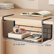 全城熱賣 - 桌下置物架 可伸縮桌 櫃 下掛籃 宿舍床邊壁掛架 衣櫃 懸掛免打孔收納架（快遞送貨上門）