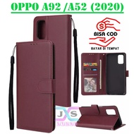 BOOK COVER hp FOR OPPO A92/A52 FLIP WALLET FOR OPPO A92/A52 LEATHER CASE FOR OPPO A92/A52