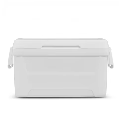 48 QT Hard Sided Cooler, Navy Insulated Ice Chest, Portable Leak-Proof Cooler Box with Carry Handles