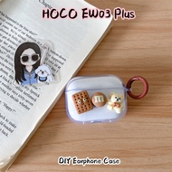 【Hot sale】For HOCO EW03 Plus Case Casing Soft Silicone DIY Simple Cartoon Earphone Case Cover NO.1