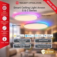 Yeelight Arwen Ceiling Light C Series & S Series | WiFi App Control | Color Mood Light | Quick Chang