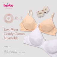 Miko Bra C55318 - 85%Cotton 5%EA  10%PES / Soft Support/ Lightly Padded/ 3/4 Cup