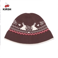 [KIRSH] CHERRY BUNNY KNIT BUCKET HAT | 25FW