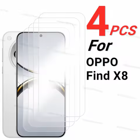 2/4PCS Screen Protector For OPPO Find X8 Tempered Glass For OPPO Find X8 Film Full Glue Protective P
