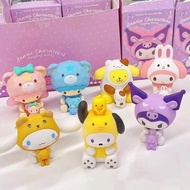 MINISO Hug Friends Series Blind Box Hand-Made Melody Clow M Cinnamoroll Babycinnamoroll Desktop Decoration Gift(-_-)