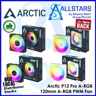 ARCTIC P12 Pro (Normal/Reverse) A-RGB 120mm A-RGB (Black/White) PWM Fan with Cable Splitter / ARGB P