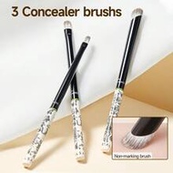 3 ชิ้น ชุดแปรงแต่งหน้าคอนซีลเลอร์ Artist Garden Series, เหมาะสำหรับปกปิดรอยคล้ำใต้ตา, ร่องน้ำตา, รอย