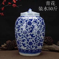 Rice Pot Rice Bucket Storage Flour Container Flour 25kg 25.05kg 0.00kg Ceramic Water Tank Oiler Seal