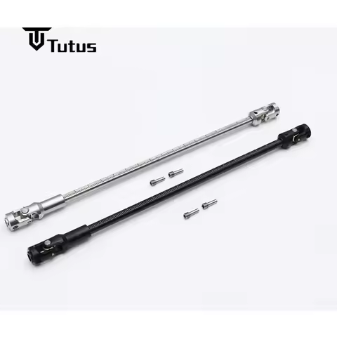 Stainless Steel DIY Cut Length Driveshaft Universal Joint Drive Shaft For 1/10 LCG RC Crawler SCX10 