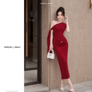 Shilla - TIMI DRESS.S90B3.59 - Luxurious off-the-shoulder bodycon long dress
