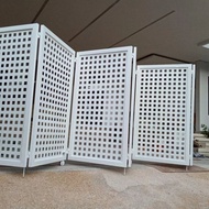 pagar lipat rumah minimalis varian warna putih 