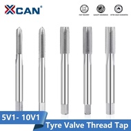 XCAN Tyre Valve Thread Tap 5V1 5V2 8V1 8V2 10V1 Right Cutting Straight Fluted Taps Screw Thread Tap 