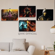 61-74 GAMING ROOM DECORATIONS FATALITY MORTAL COMBAT GAME 20X30 GVSLQ/9BC2K AESTHETIC GAME WALL DISP