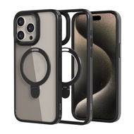 Ốp Lưng Sạc Không dây từ tính Mipow Dành Cho iPhone 15 Pro Max / iPhone 15 Pro Kiêm Giá Đỡ 2 in 1 MI