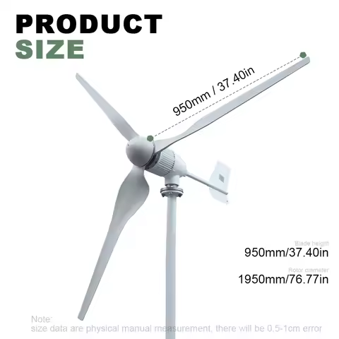 5000W Wind Turbine Generator Complete Set 48V 96V Free Energy Generators Windmill With MPPT Controll
