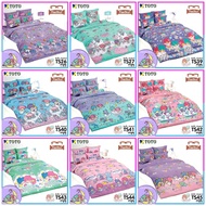 💎TeeBed💎 Toto ชุดผ้าปู+ผ้านวม (ขนาด 3.5/5/6 ฟุต)โตโต้ ลาย ลิทเทิลทวินสตาร์ Little Twin Star TS26 TS3