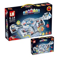 Puzzle set - assemble Among Us The Skeld spaceship model - 437pcs lego Among