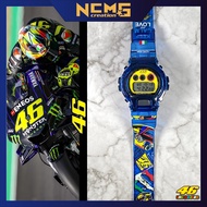 [NCMS] Bnb DW6900 Tali Jam G Shock DW6900 G Shock Strap VR46 Custom Printing Jam G Shock Lelaki Casi