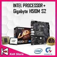 GIGABYTE H510M S2 H510 LGA1200 MOTHERBOARD + Intel 10TH / 11TH GEN CORE I3 / I5 / I7 / I9 / GT710 CP