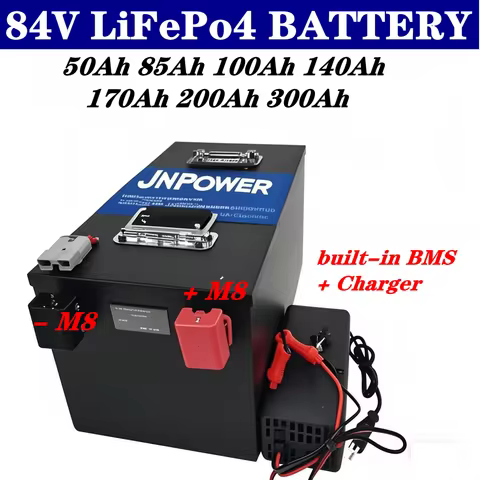 lithium iron phosphate battery 84V 50Ah 85Ah 100Ah 170Ah 200Ah for 8000W electric motorcycle sightse