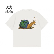 KATUN Onoma Bangkok Cotton - Oversized Dirty Snail White T-Shirt - T-Shirt