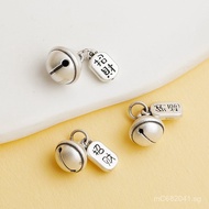 Pendant Bell Necklace Jewelry Accessories Silver Beaded Bracelet Solid Silver DIY Pendant Braided Co