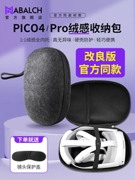 กล่องเก็บแว่น VR Pico4 Ultra/4 pro พร้อมสายชาร์จแบบพกพา ป้องกันเลนส์สายตา ชั้นวางเลนส์ แผ่นกันรอย ชิ