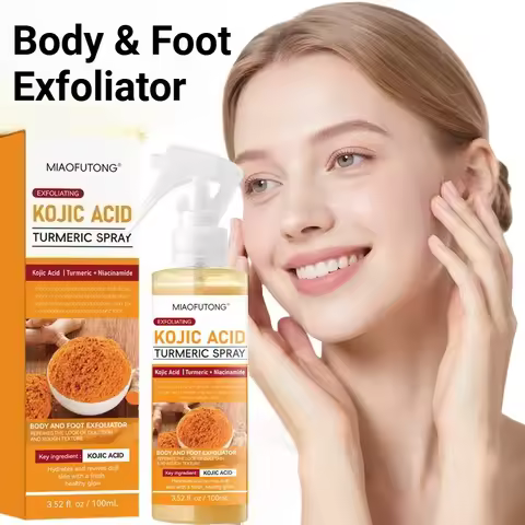 100g Turmeric Kojic Acid Facial Exfoliator Spray Gentle Exfoliating Lotion Moisturize & Smooth Skin