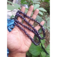 UNGU 33 and 99 purple kecubun9 stone prayer beads amethist quarts 8mmnatural