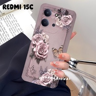 Case hp Xiaomi Redmi 15C 4G 2025 - Redmi poco C85 4G 2025 Latest floral motif viral case trendy cool