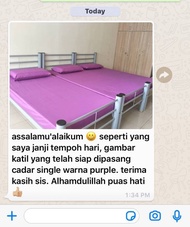 Cadar Single Asrama Plain / Single Bedsheet / Plain Bedsheet / cadar Asrama / Cadar Single Asrama