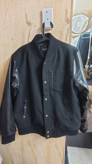 BEAMS HEART 黑色棒球外套