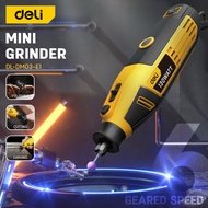 DELI Corded Mini Grinder with 6 Geared Speeds Adjustment (130W / 3.2mm / 41 Pcs Accessories) DL-DM03