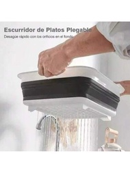 Escurridor Trastes Plegable Organizador Platos De Silicona