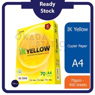 IK Paper Yellow A4 70GSM 500 Sheet / Photocopy / Copy Paper / Kertas A4 / IK Yellow