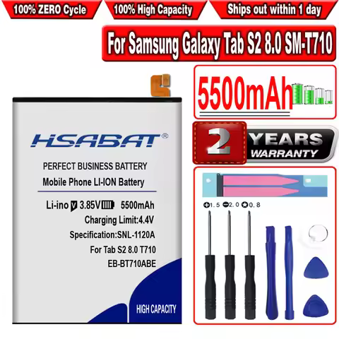 5500mAh EB-BT710ABE EB-BT710ABA Battery for Samsung Galaxy Tab S2 8.0 SM-T710 T713 T715 T715C T715Y 