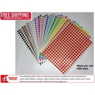【SG Seller】FREE Mail <7 pcs | 8mm Round Circle Colors Sticker Dot Labels 33 variations