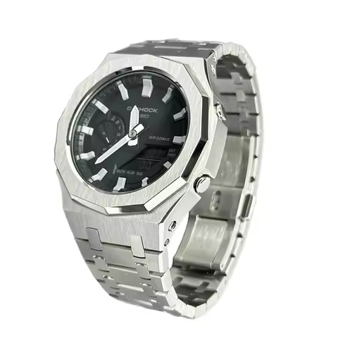 Hontao GA2100 Casioak 3rd Gen 12 points Bezel Stainless Steel Watch Case Band for Casio G Shock GA-2