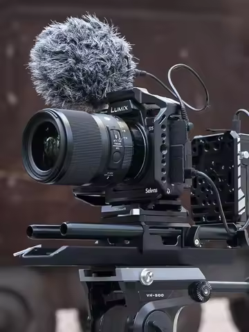 Selens Camera Full Cage for Lumix S5ll/IIX with Multiple Expansion Holes Aluminum Alloy Photography 