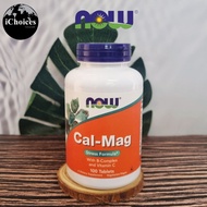 [NOW Foods] Cal-Mag 100 Tablets Calcium Magnesium Vitamin B Complex