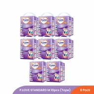 P.Love Standard Adult Diaper Tape M10/L10/XL8 - 8 packs