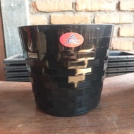 BLACK ASOKA PLANT POT BLACK ASOKA FLOWER POT/