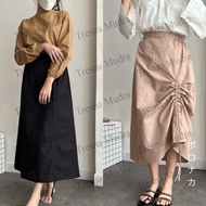 Spesial Poro Naka - Ren Skirt Rok Panjang Serut Linen