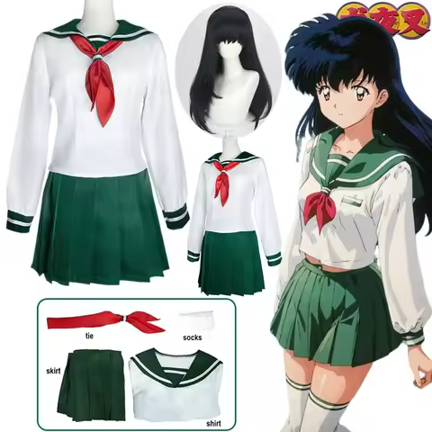 Higurashi Kagome Cosplay Costume Anime Inuyasha Kagome Cosplay Sailor School Girl Uniform Student Sk
