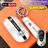 [Mr.Key] New Style MAYBACH Key Case Cover for W223 GLS600 S680 S480 4MATIC EQS 680 Keychain Key Fob